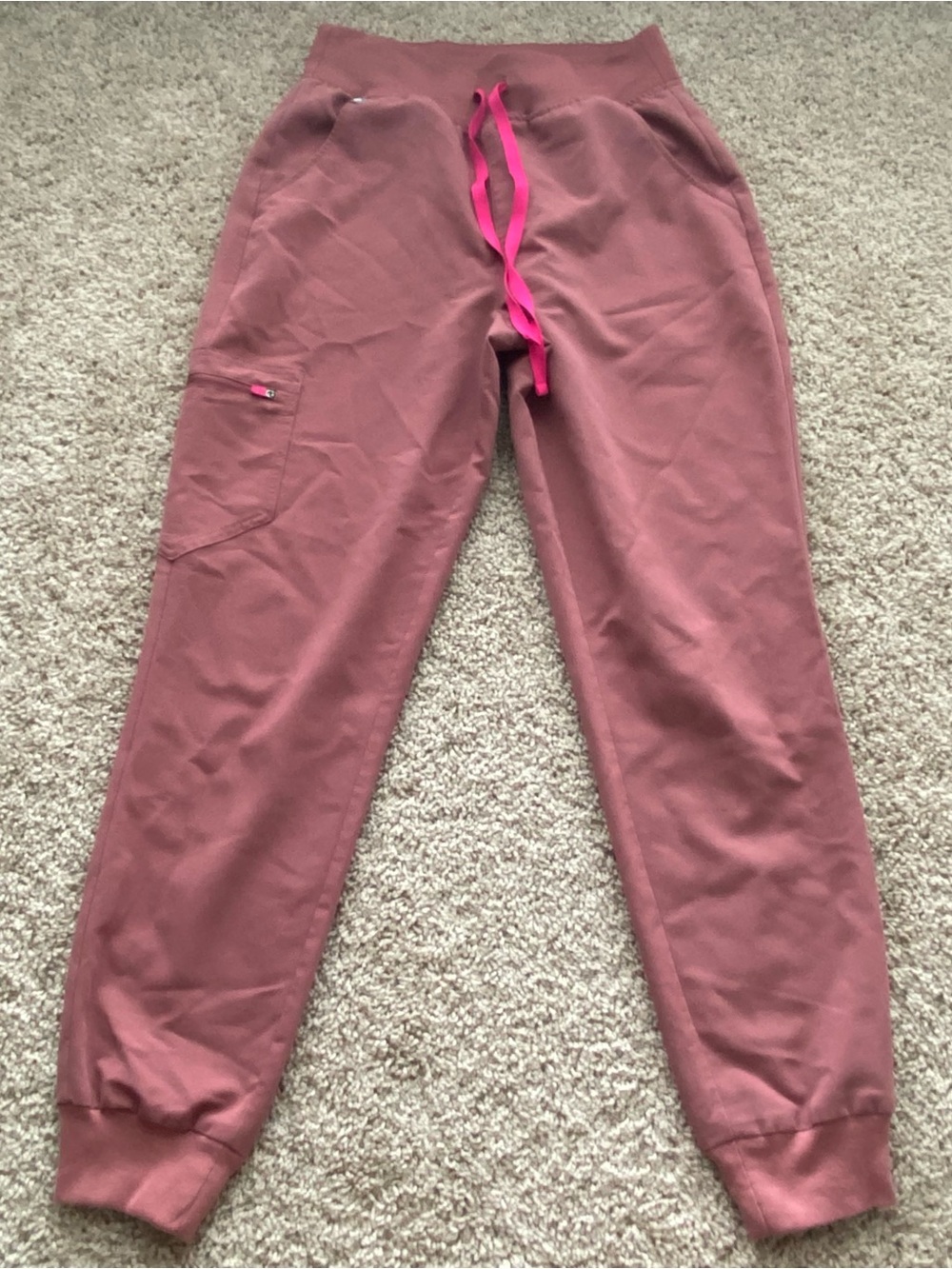 Figs Mauve Zamora Jogger Scrub Pants Small Pink Professional Nurse - Picture 7 of 9